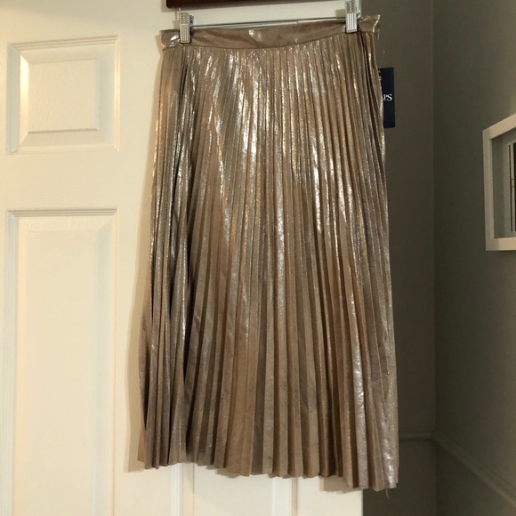 Chaps Dresses & Skirts - CHAPS Bronze/Metalic Midi Skirt